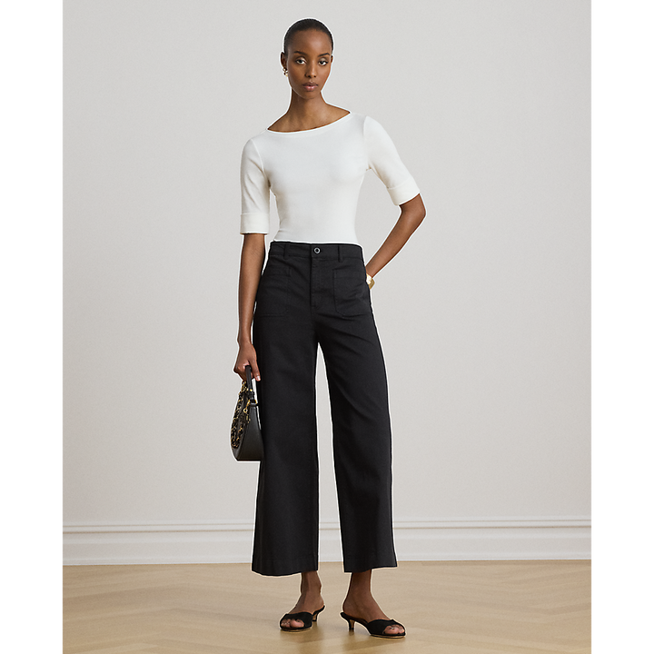 LRL Stretch Cotton Boatneck Tee/Majica 200654963007