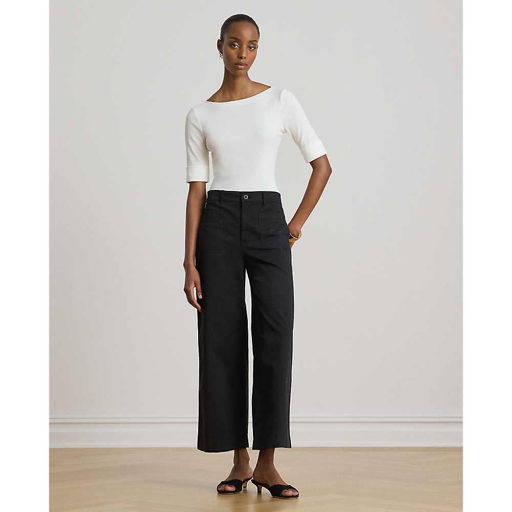 LRL Stretch Cotton Boatneck Tee/Majica 200654963007