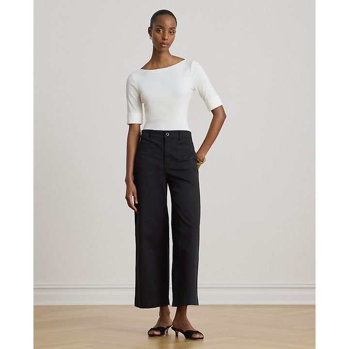 LRL Stretch Cotton Boatneck Tee/Majica 200654963007