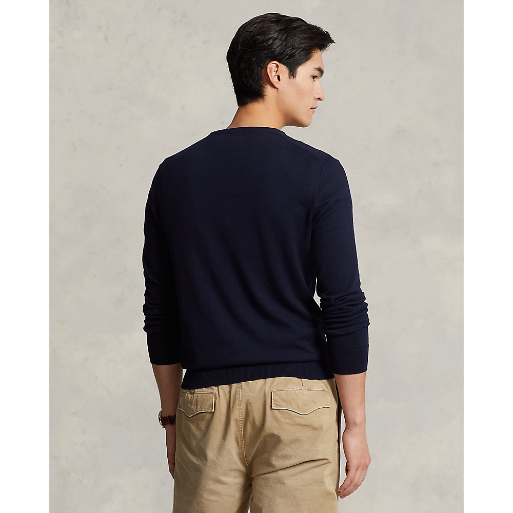 PRL Slim Fit Cotton Sweater/Pulover 710684957001