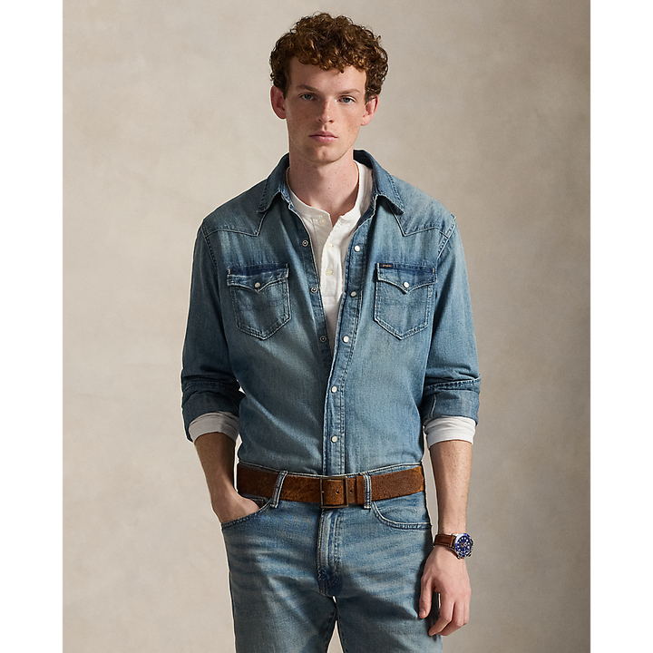 PRL Slub Denim Western Shirt/Košulja 710703936001