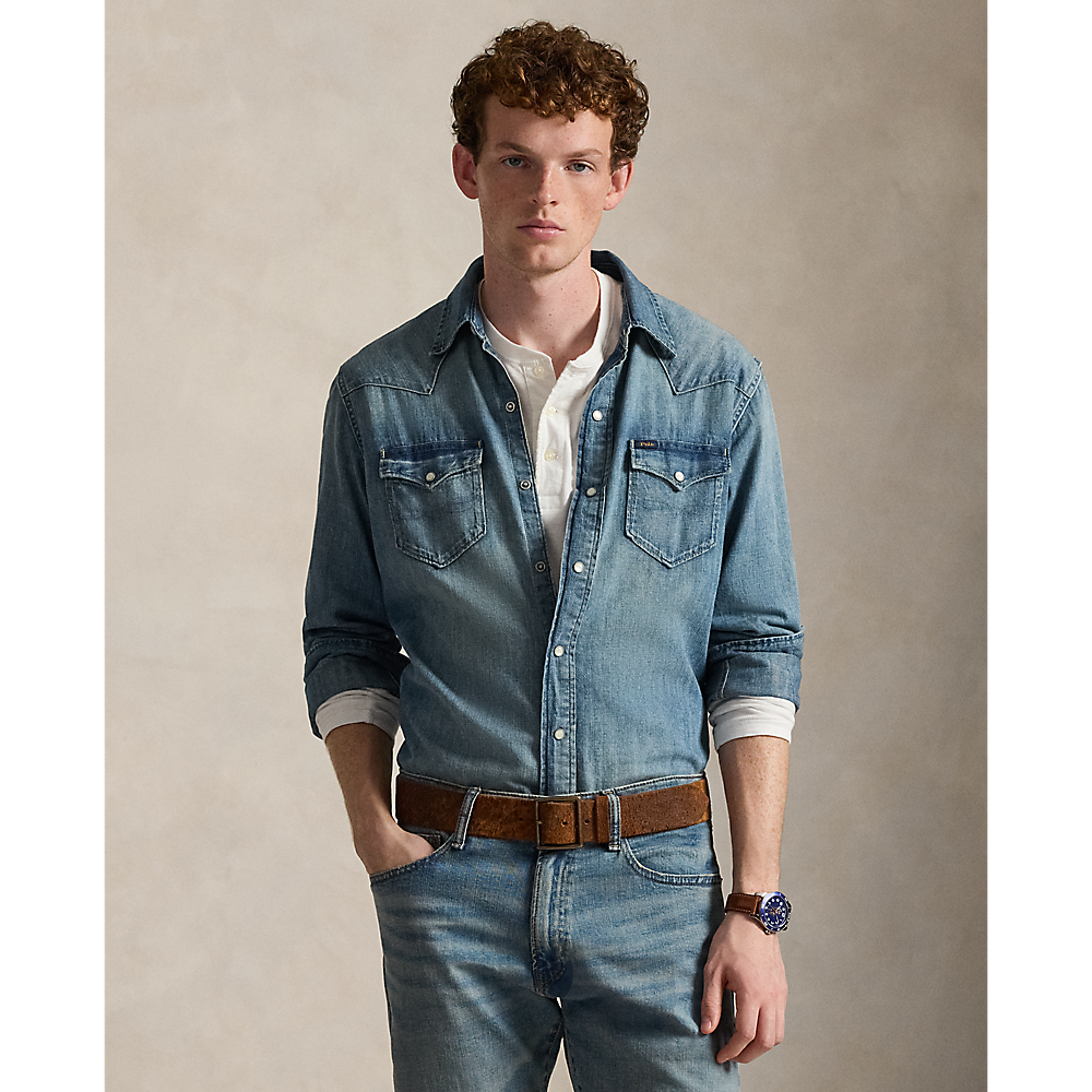 PRL Slub Denim Western Shirt/Košulja 710703936001