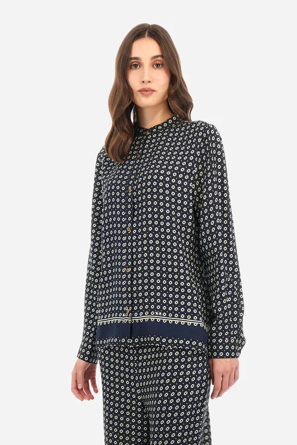 La Martina Shirt L/S Printed Viscos/Košulja WAC002-TW541