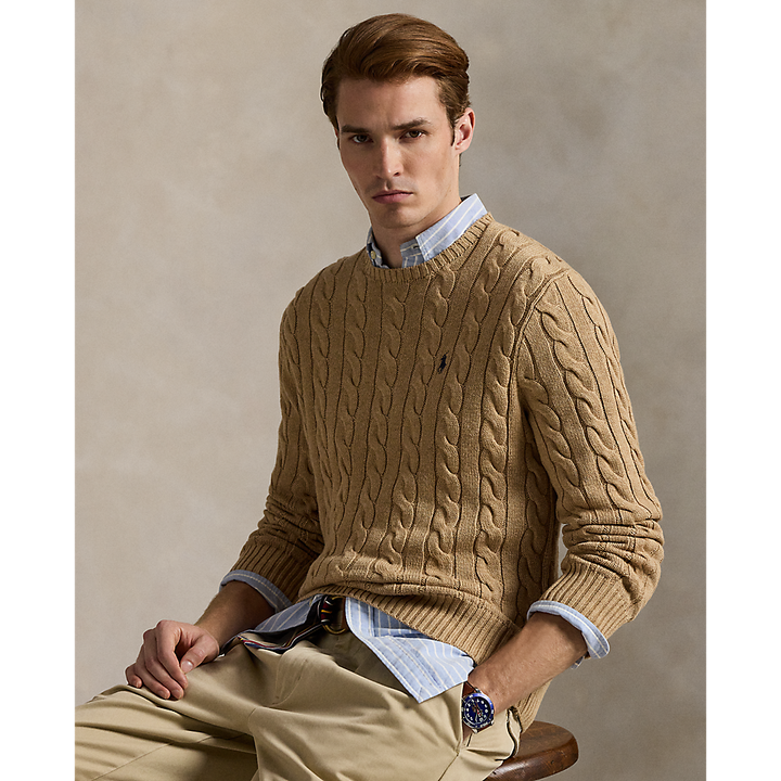 PRL Cable-Knit Cotton Sweater/Pulover 710775885014