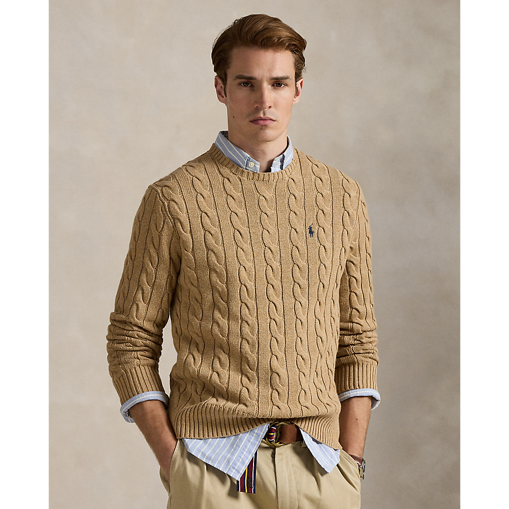 PRL Cable-Knit Cotton Sweater/Pulover 710775885014