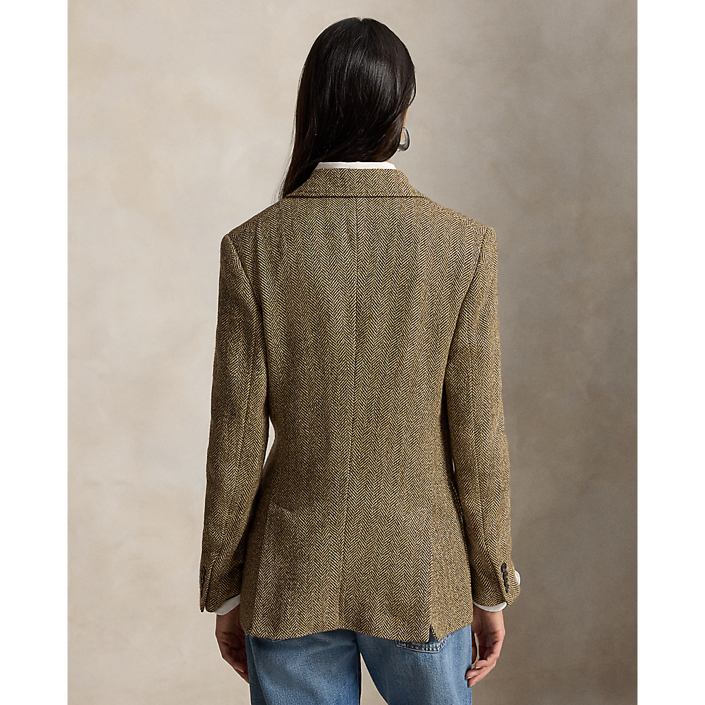PRL Single-Breasted Herringbone Blazer /Sako 211891070001