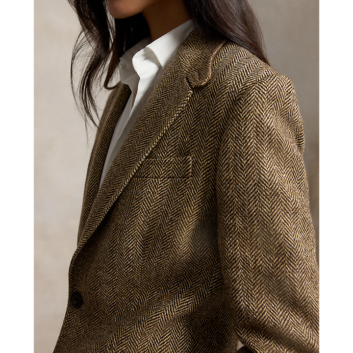 PRL Single-Breasted Herringbone Blazer /Sako 211891070001