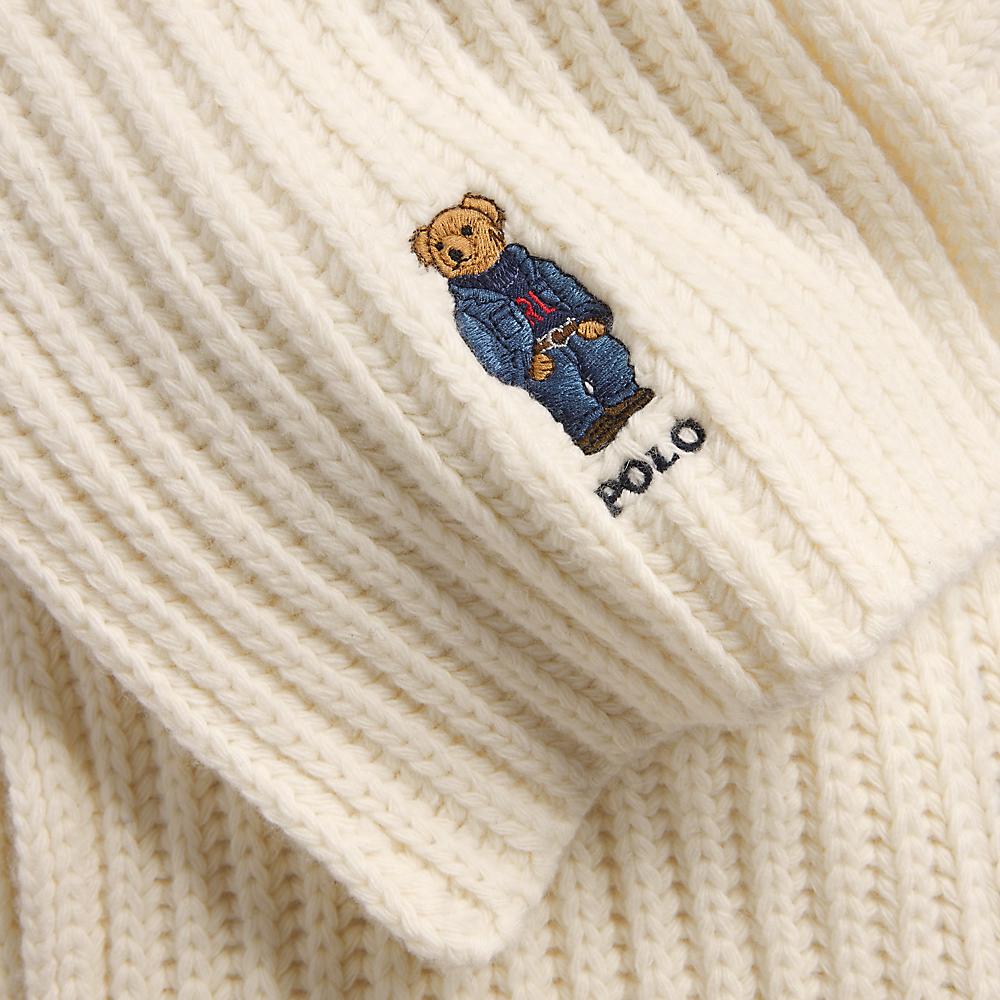 PRL Polo Bear Rib-Knit Scarf/Šal 455931877001