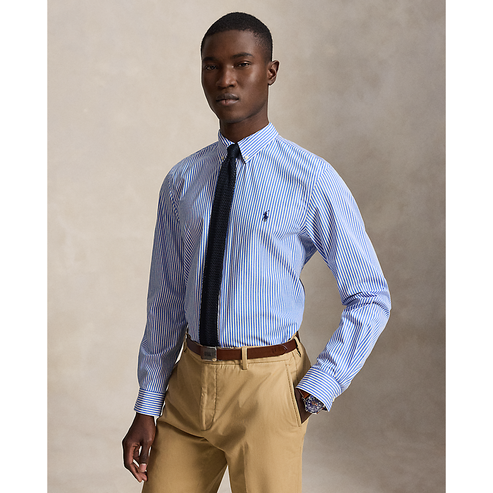 PRL Slim Fit Striped Stretch Poplin Shirt/Košulja 710929344001