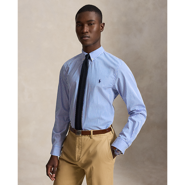 PRL Slim Fit Striped Stretch Poplin Shirt/Košulja 710929344001