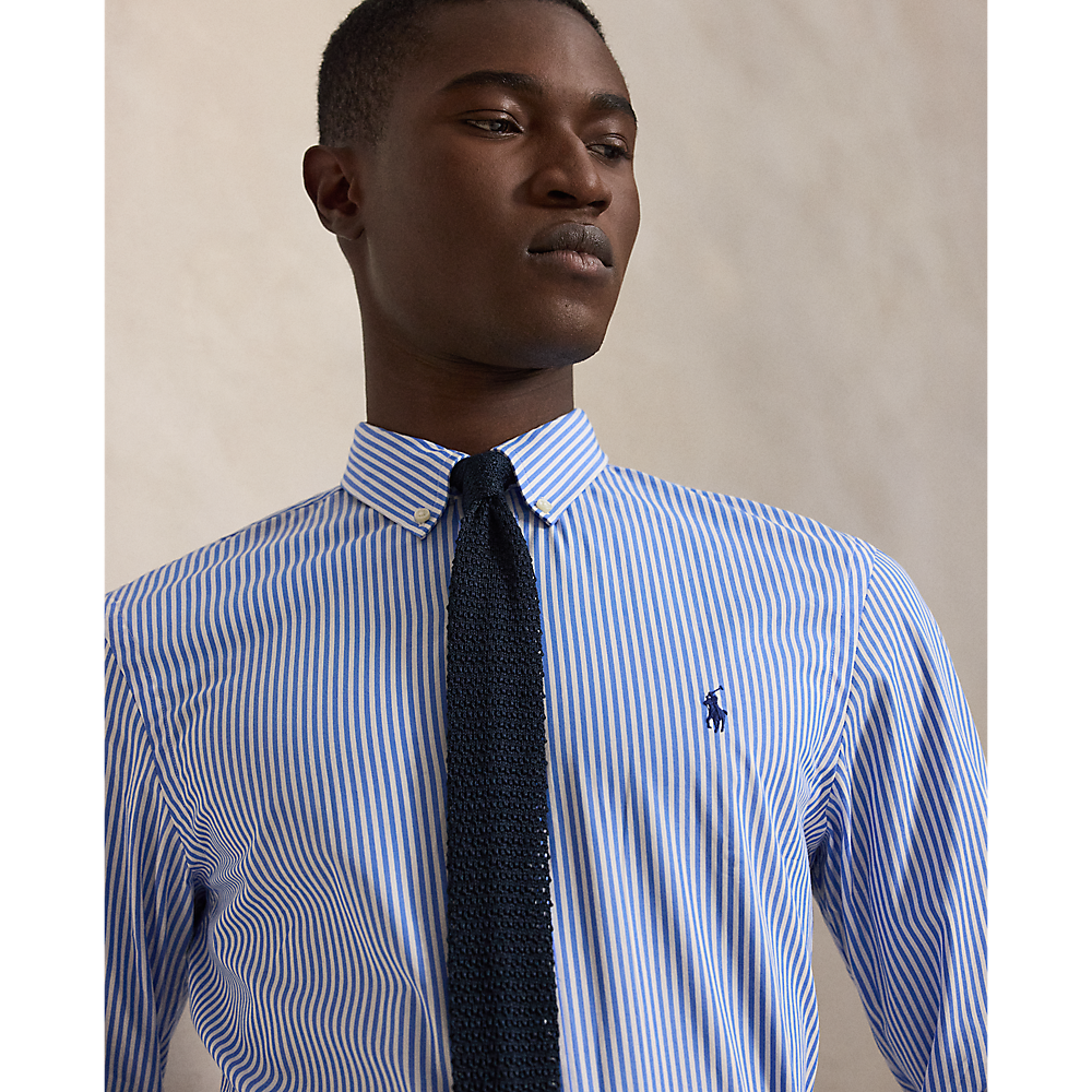 PRL Slim Fit Striped Stretch Poplin Shirt/Košulja 710929344001