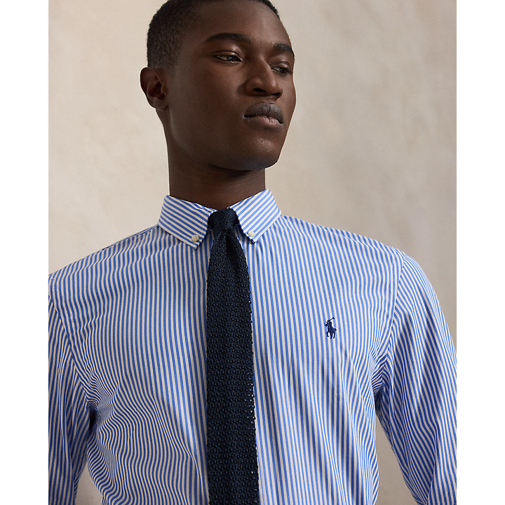 PRL Slim Fit Striped Stretch Poplin Shirt/Košulja 710929344001