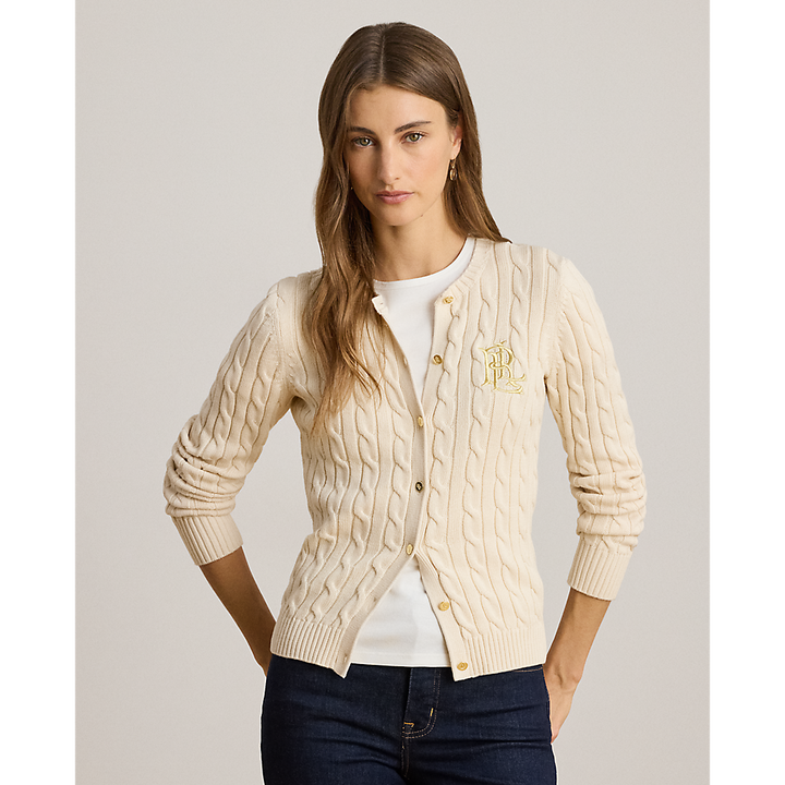 LRL Cable-Knit Cotton Cardigan/Pulover 200932225001