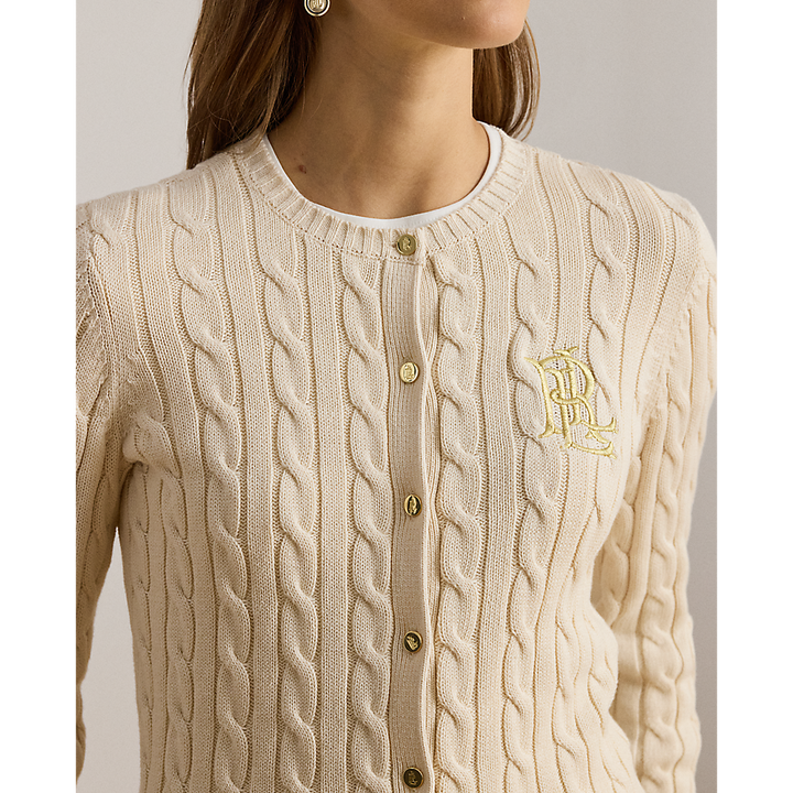 LRL Cable-Knit Cotton Cardigan/Pulover 200932225001