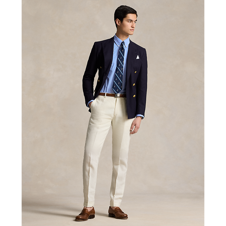 PRL Custom Fit Striped Stretch Poplin Shirt/Košulja 710929346001