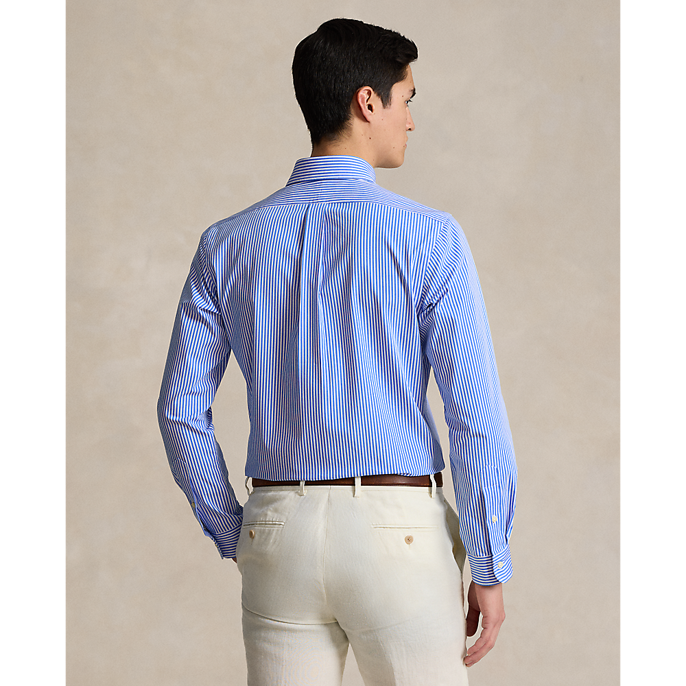 PRL Custom Fit Striped Stretch Poplin Shirt/Košulja 710929346001