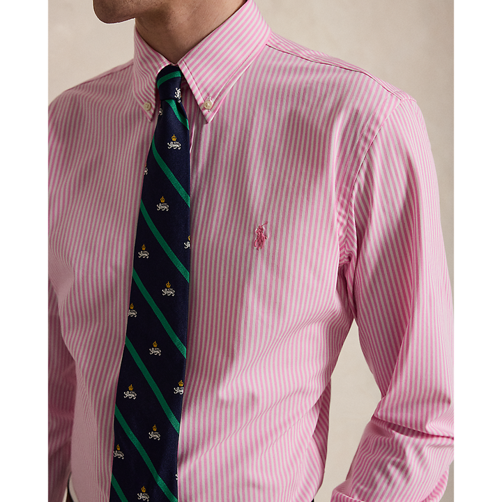 PRL Custom Fit Striped Stretch Poplin Shirt/Košulja 710929346002