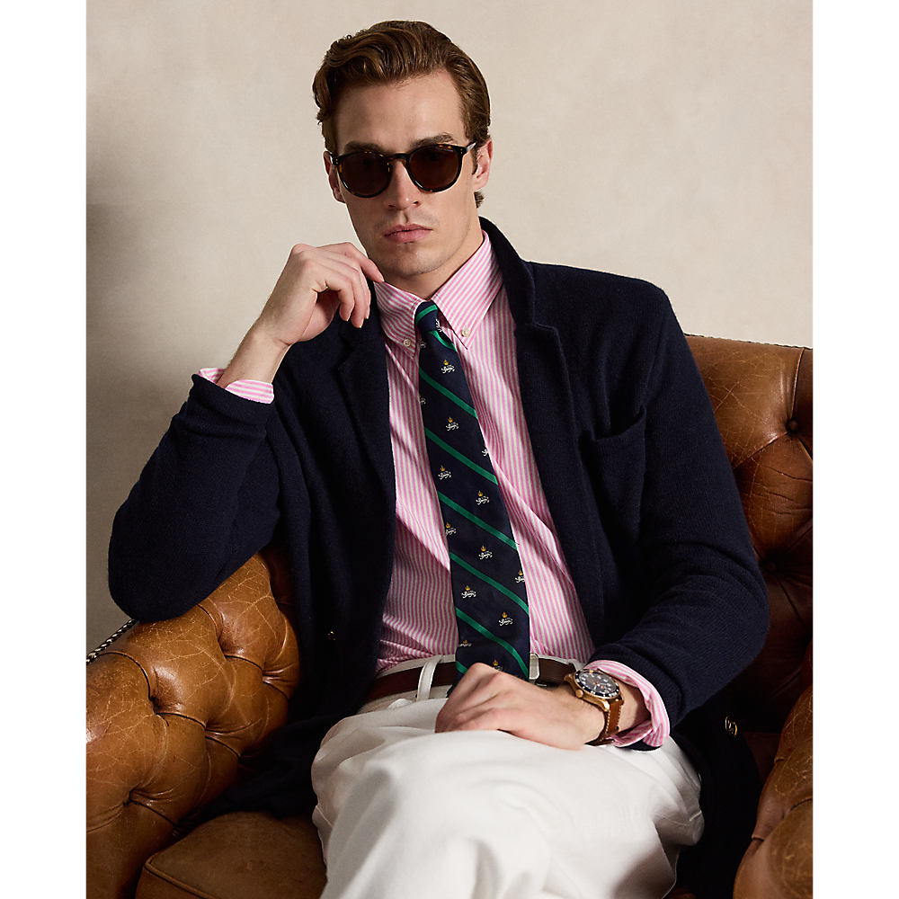 PRL Custom Fit Striped Stretch Poplin Shirt/Košulja 710929346002