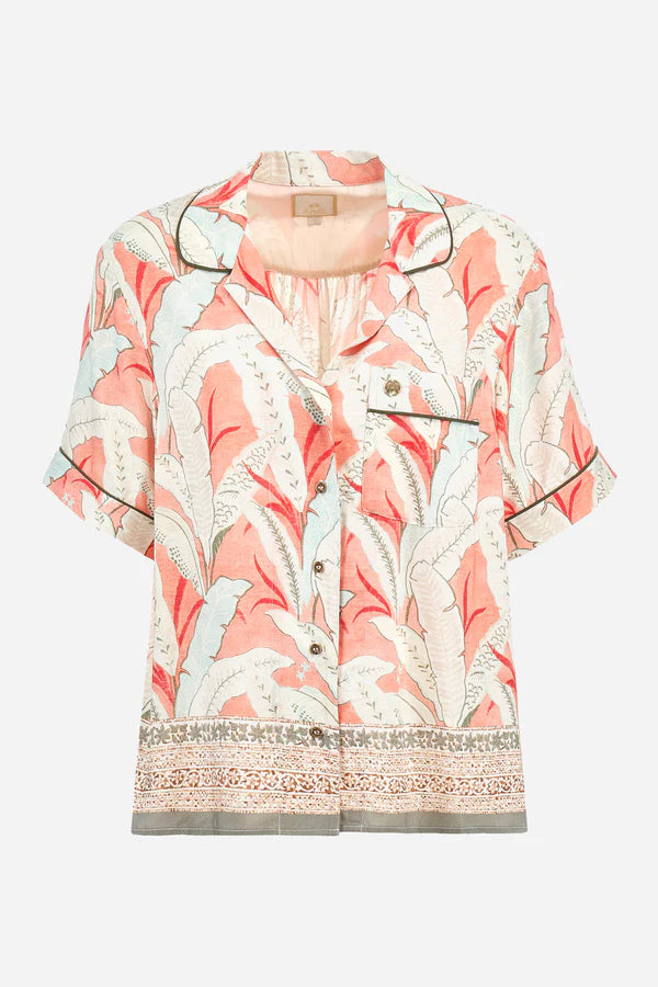 La Martina Shirt S/S Printed Viscos/Košulja WAC003-TL337