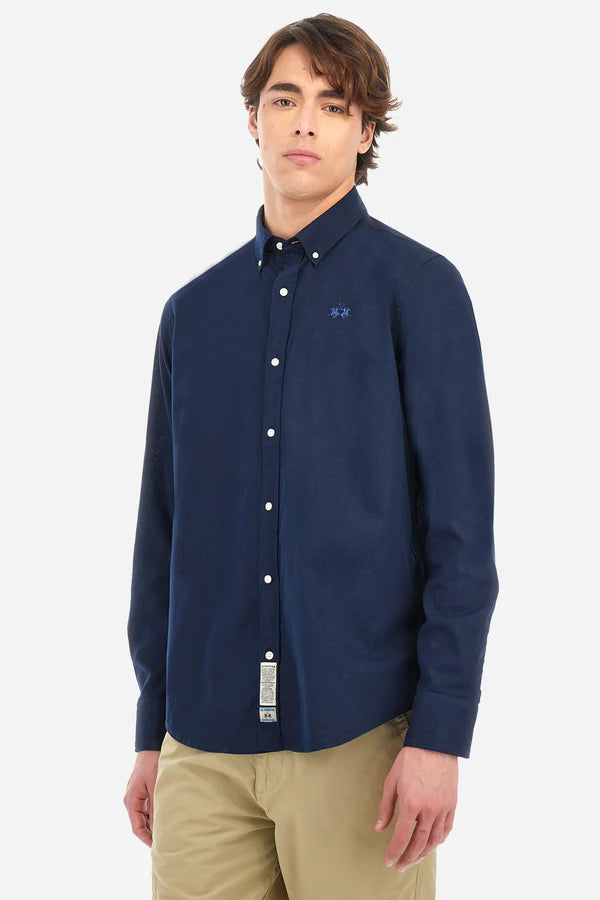 La Martina Shirt Light Cotton Linen  /Košulja MAC006-TL141