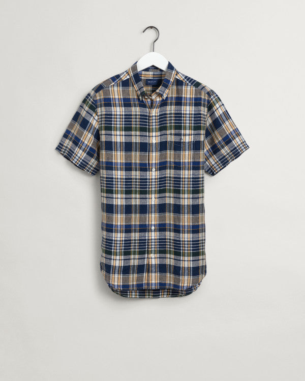 GANT Reg Linen Madras Ss Bd/Košulja 3021071