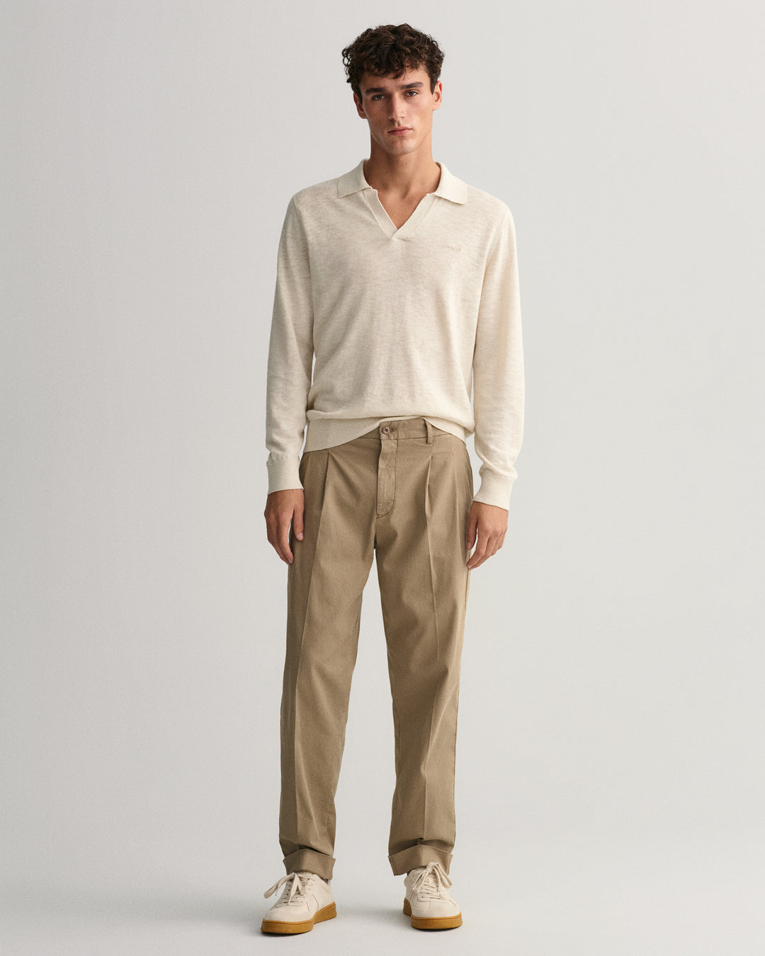 GANT Relaxed Tapered Cotton Suit Pants/Hlače 1505181
