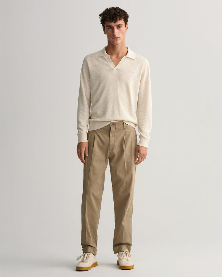 GANT Relaxed Tapered Cotton Suit Pants/Hlače 1505181