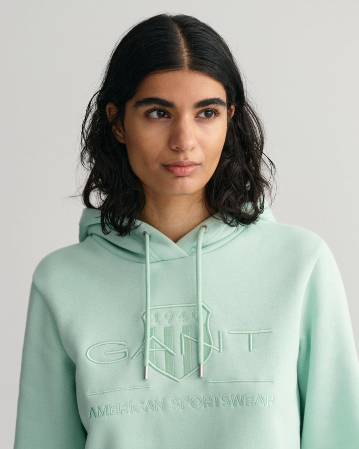 GANT Reg Tonal Shield Hoodie/Duks 4203648