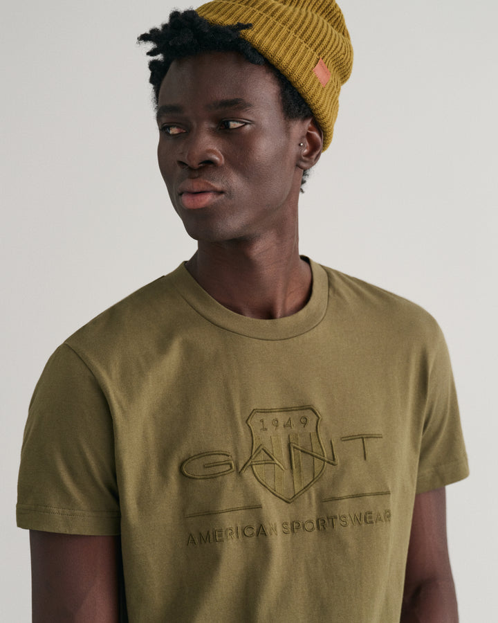 GANT Reg Tonal Shield Ss T-Shirt/Majica 2003140