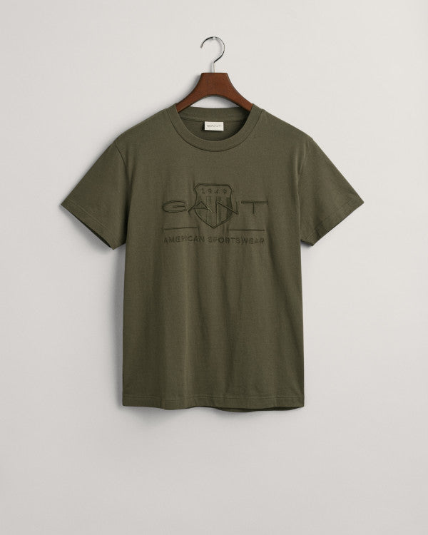 GANT Reg Tonal Shield Ss T-Shirt/Majica 2003140