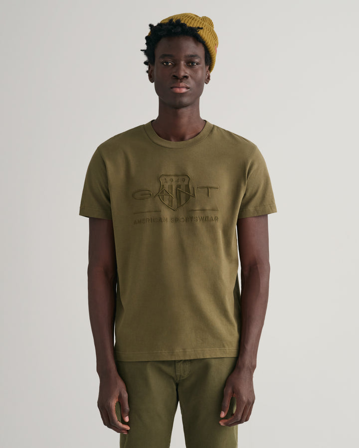 GANT Reg Tonal Shield Ss T-Shirt/Majica 2003140