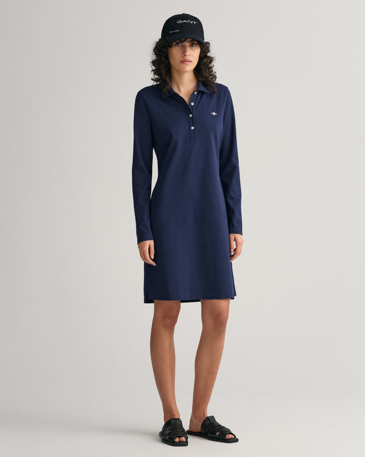 GANT Slim Shield Ls Pique Dress /Haljina 4201305