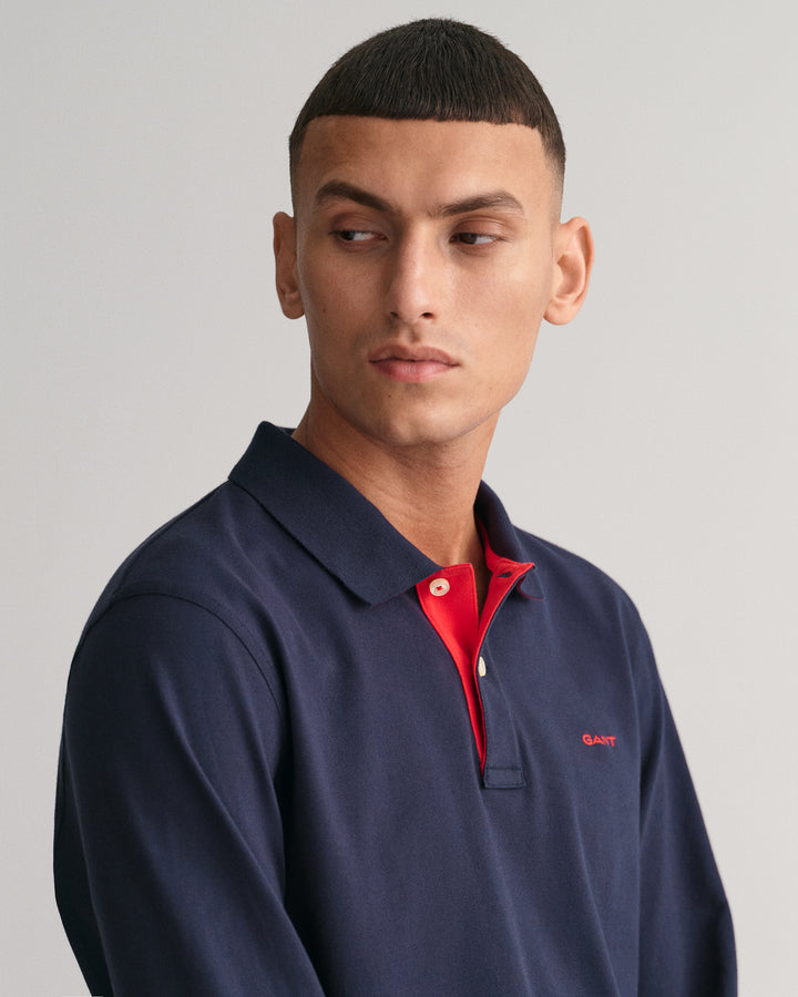 GANT Reg Contrast Pique Ls Rugger /Polo Majica 2065004