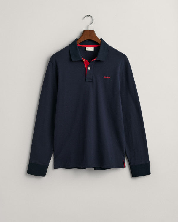 GANT Reg Contrast Pique Ls Rugger /Polo Majica 2065004