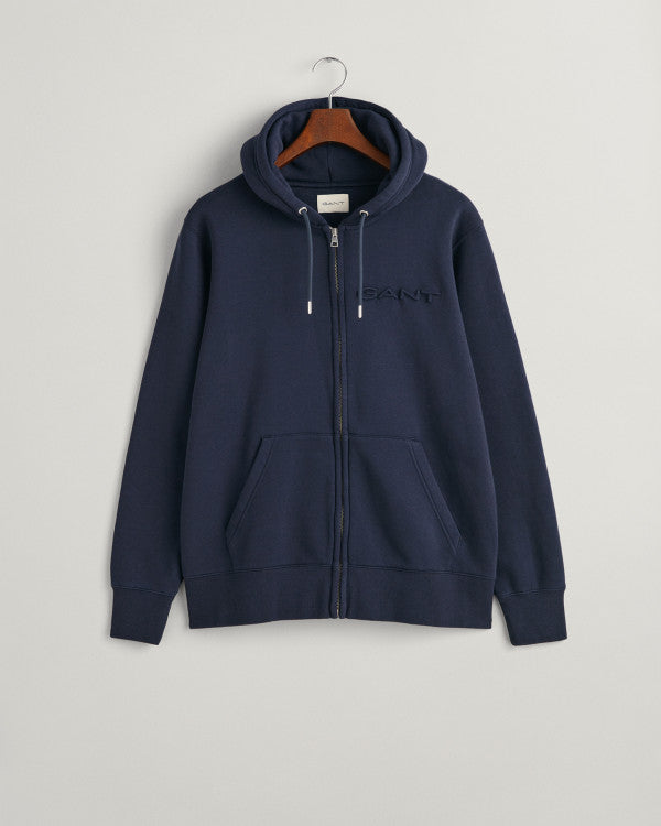 GANT Embossed Full Zip Hoodie/Duks 2068024