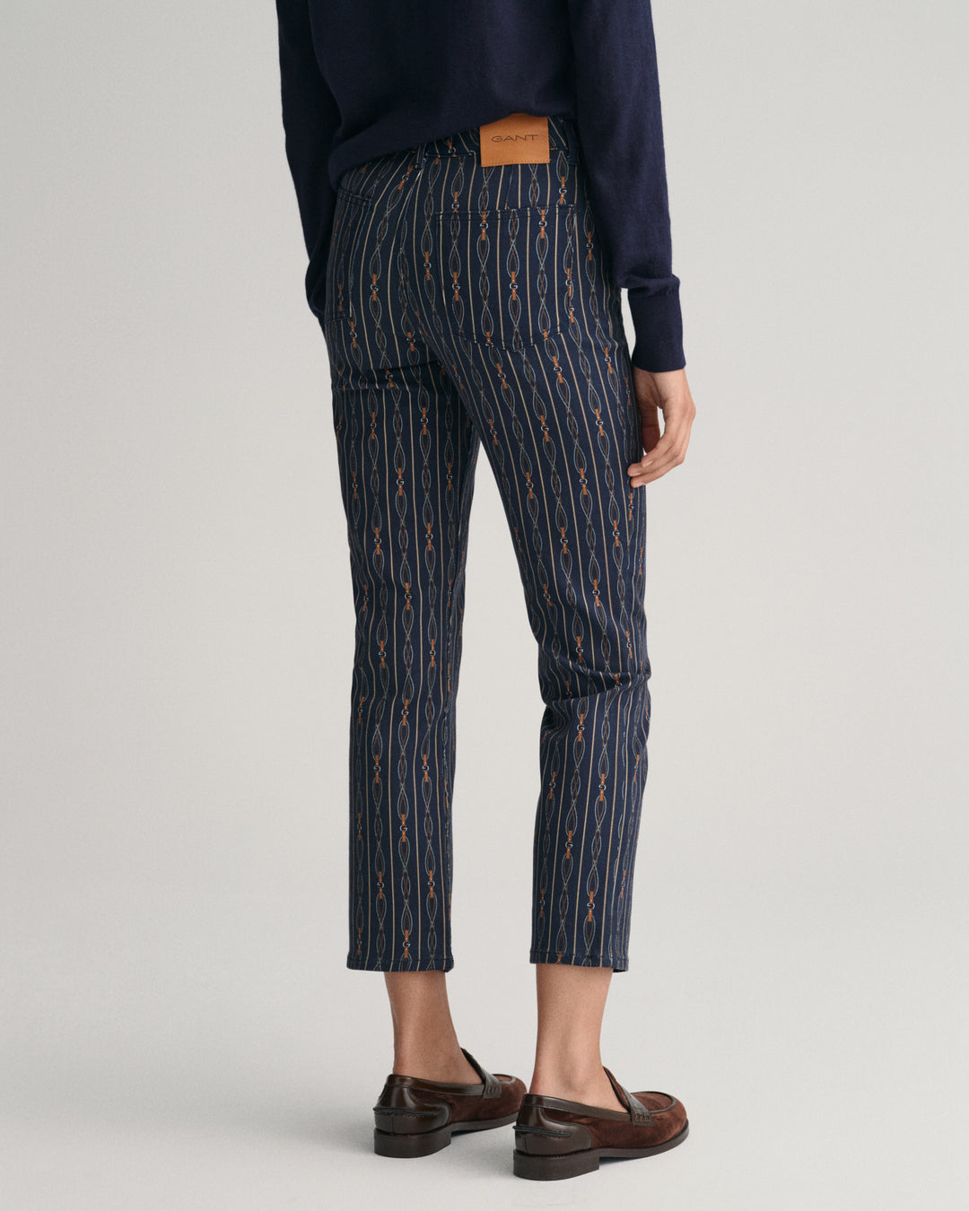 GANT Rope Stripe Cropped Flare Jeans/Traperice 4100203