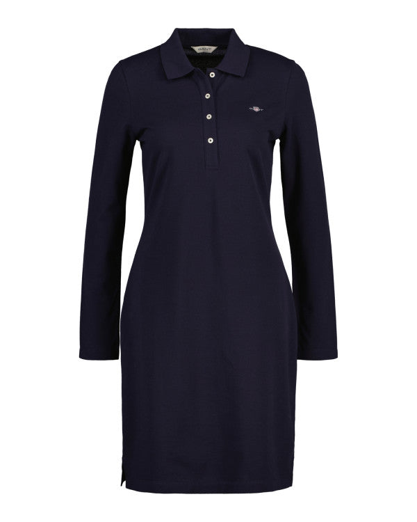 GANT Slim Shield Ls Pique Dress /Haljina 4201305