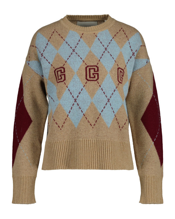 GANT Superfine Argyle C-Neck/Pulover 4802142