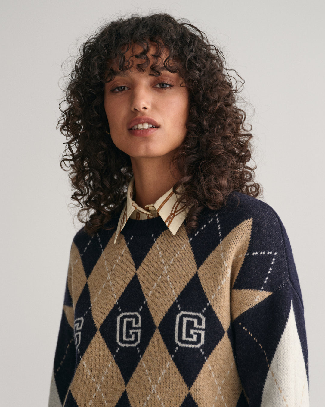 GANT Superfine Argyle C-Neck/Pulover 4802142