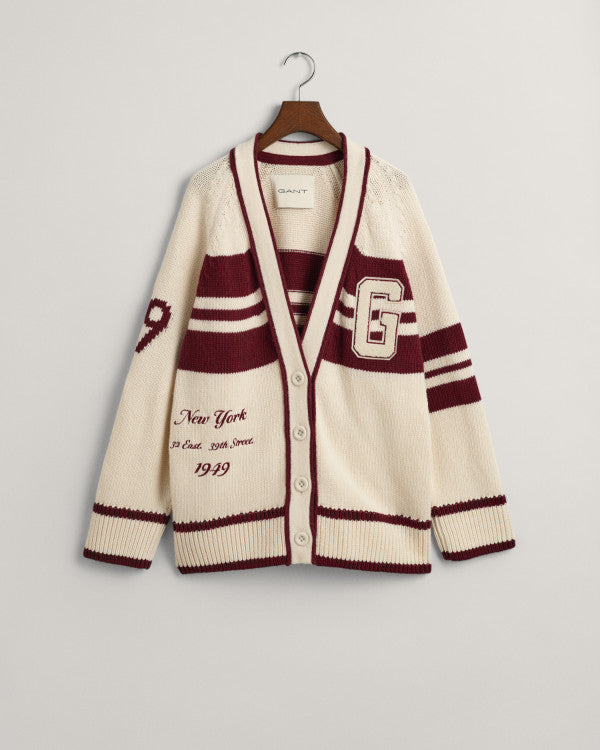 GANT Gant Varsity V-Neck Cardigan/Pulover 4803181