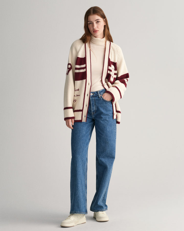 GANT Gant Varsity V-Neck Cardigan/Pulover 4803181