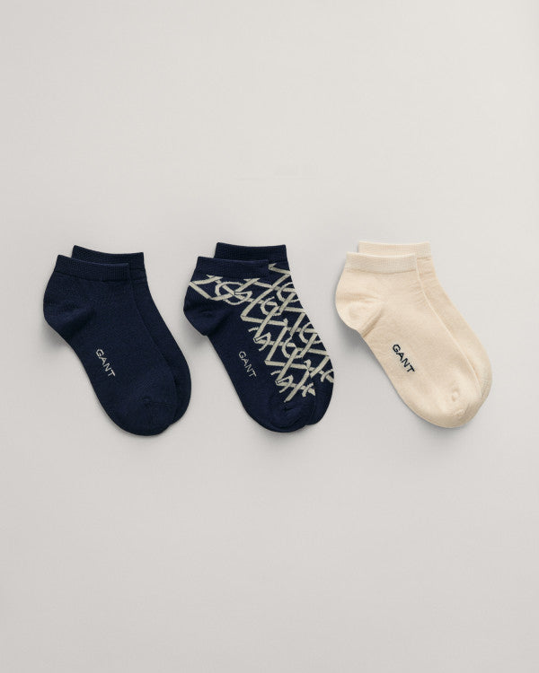 GANT G Pattern Ankle Socks 3-Pack/Čarape 3/1 4960206