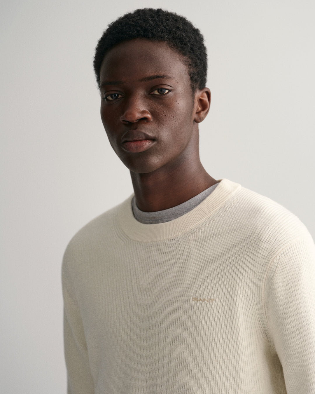 GANT Cotton Wool Rib C-Neck/Pulover 8050170