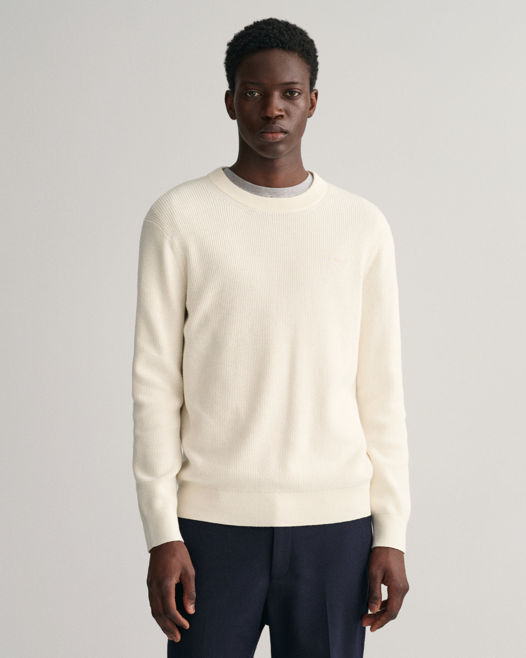 GANT Cotton Wool Rib C-Neck/Pulover 8050170