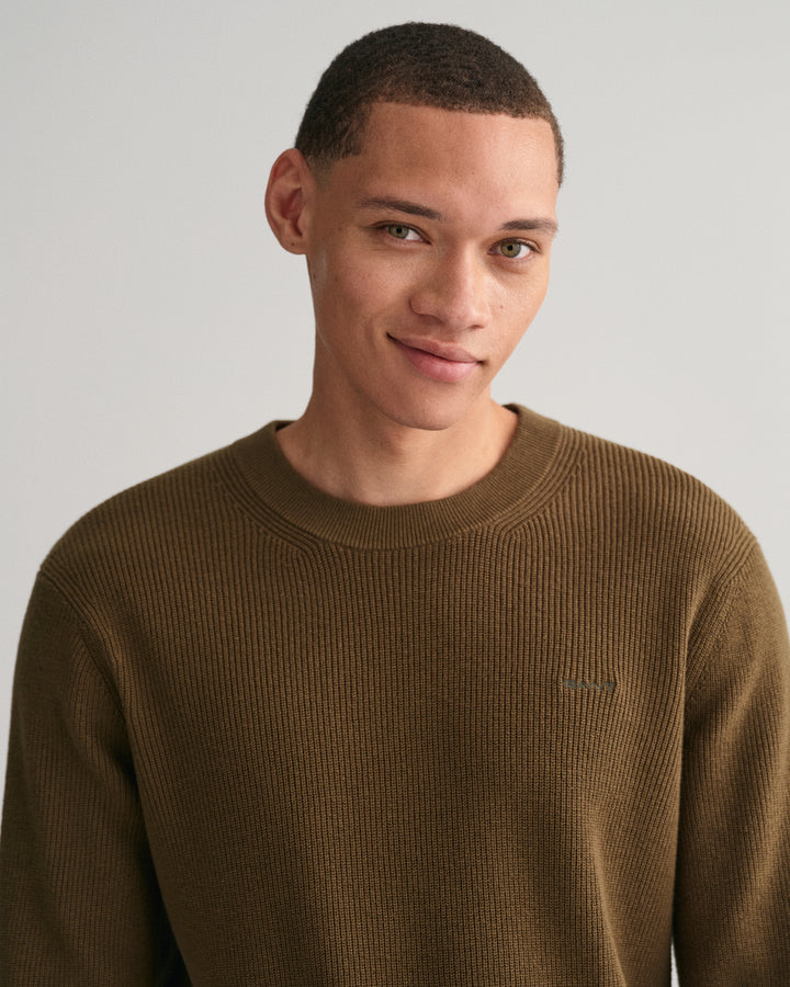 GANT Cotton Wool Rib C-Neck/Pulover 8050170
