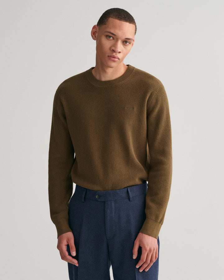GANT Cotton Wool Rib C-Neck/Pulover 8050170