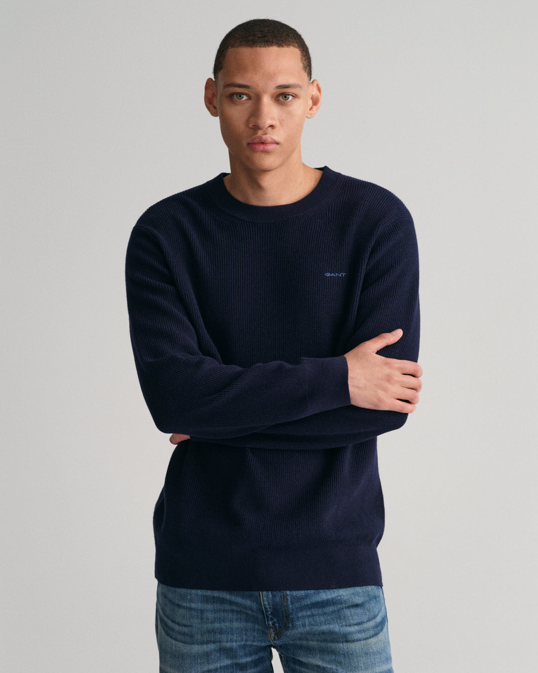 GANT Cotton Wool Rib C-Neck/Pulover 8050170