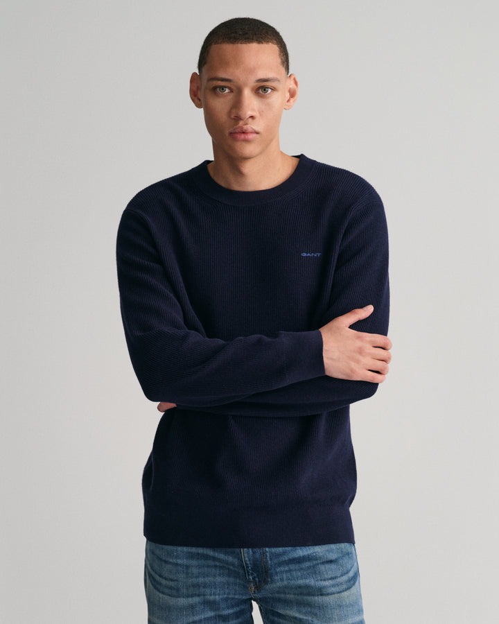 GANT Cotton Wool Rib C-Neck/Pulover 8050170