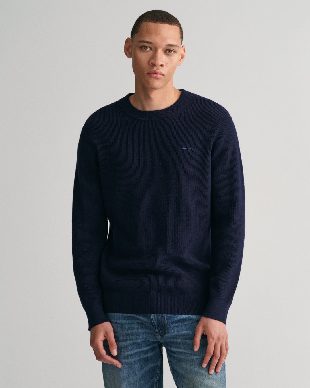 GANT Cotton Wool Rib C-Neck/Pulover 8050170