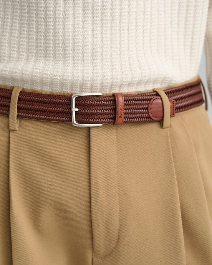 GANT Leather Elastic Braided Belt/Remen 9940161